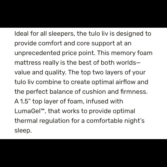 King Size Tulo Liv Mattress Brand New In Box!! - Picture 4 of 4